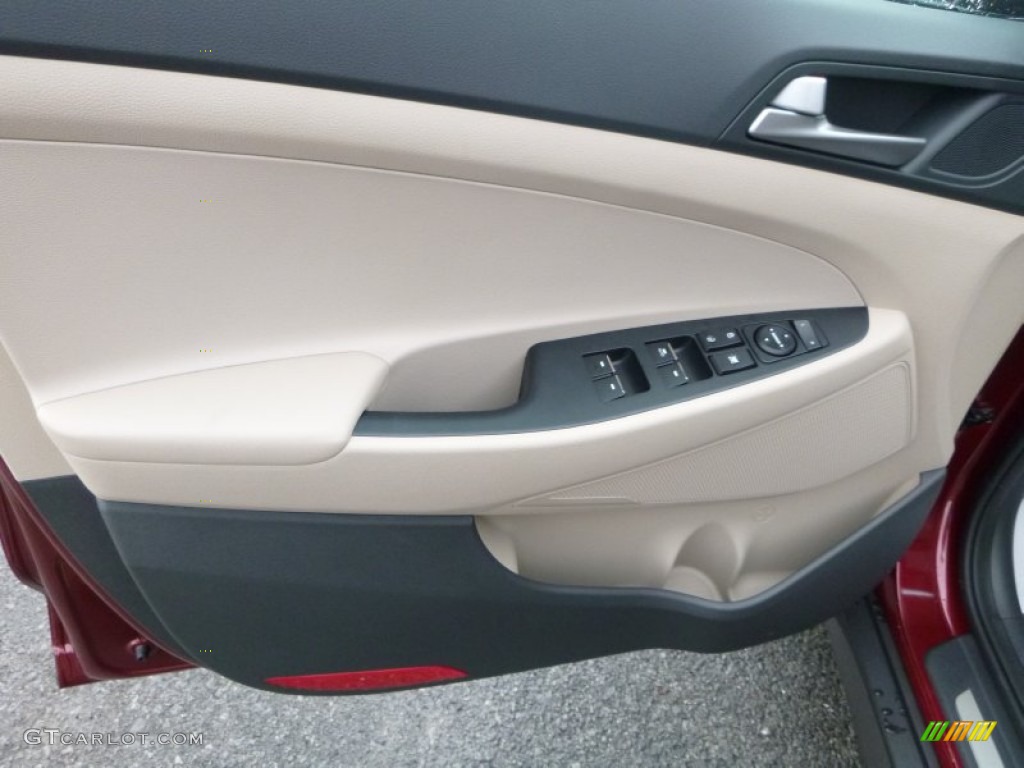 2016 Hyundai Tucson Limited AWD Beige Door Panel Photo #107064145