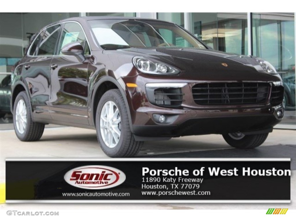 2016 Cayenne  - Mahogany Metallic / Luxor Beige photo #1