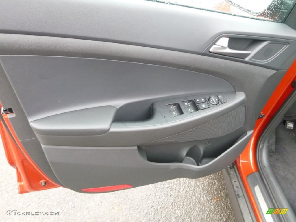 2016 Hyundai Tucson Limited AWD Black Door Panel Photo #107064973