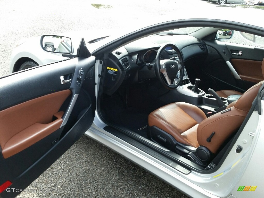 Black Interior 2010 Hyundai Genesis Coupe 3.8 Grand Touring Photo #107065705