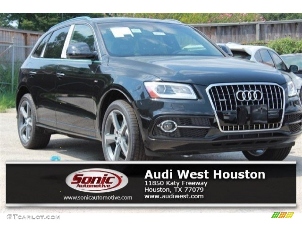 2016 Q5 3.0 TFSI Premium Plus quattro - Mythos Black Metallic / Chestnut Brown photo #1