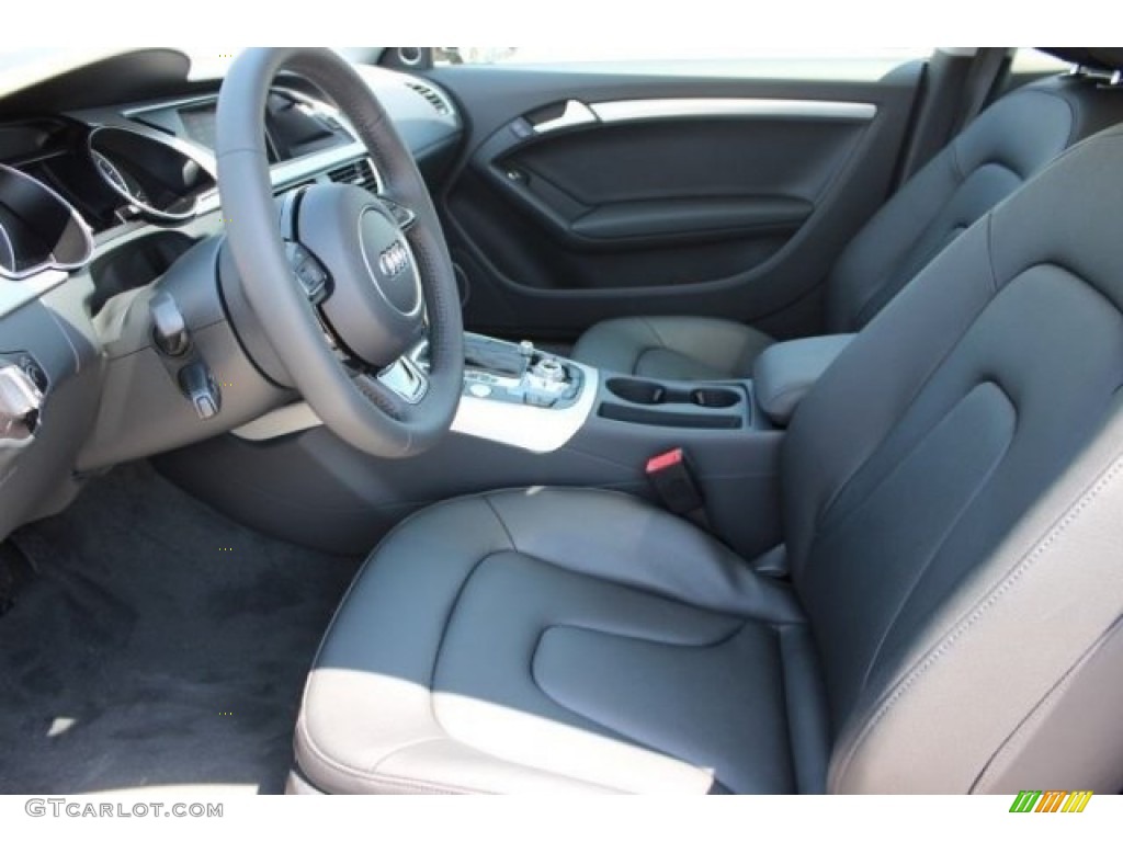 Black Interior 2016 Audi A5 Premium Plus quattro Coupe Photo #107067391