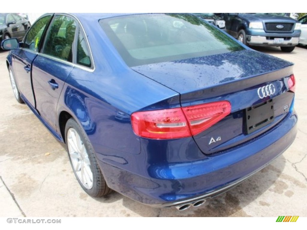 2016 A4 2.0T Premium Plus quattro - Scuba Blue Metallic / Chestnut Brown photo #6