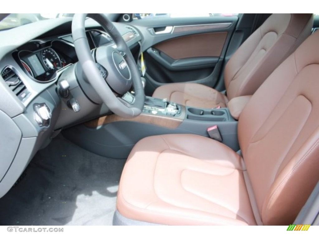 2016 A4 2.0T Premium Plus quattro - Scuba Blue Metallic / Chestnut Brown photo #15