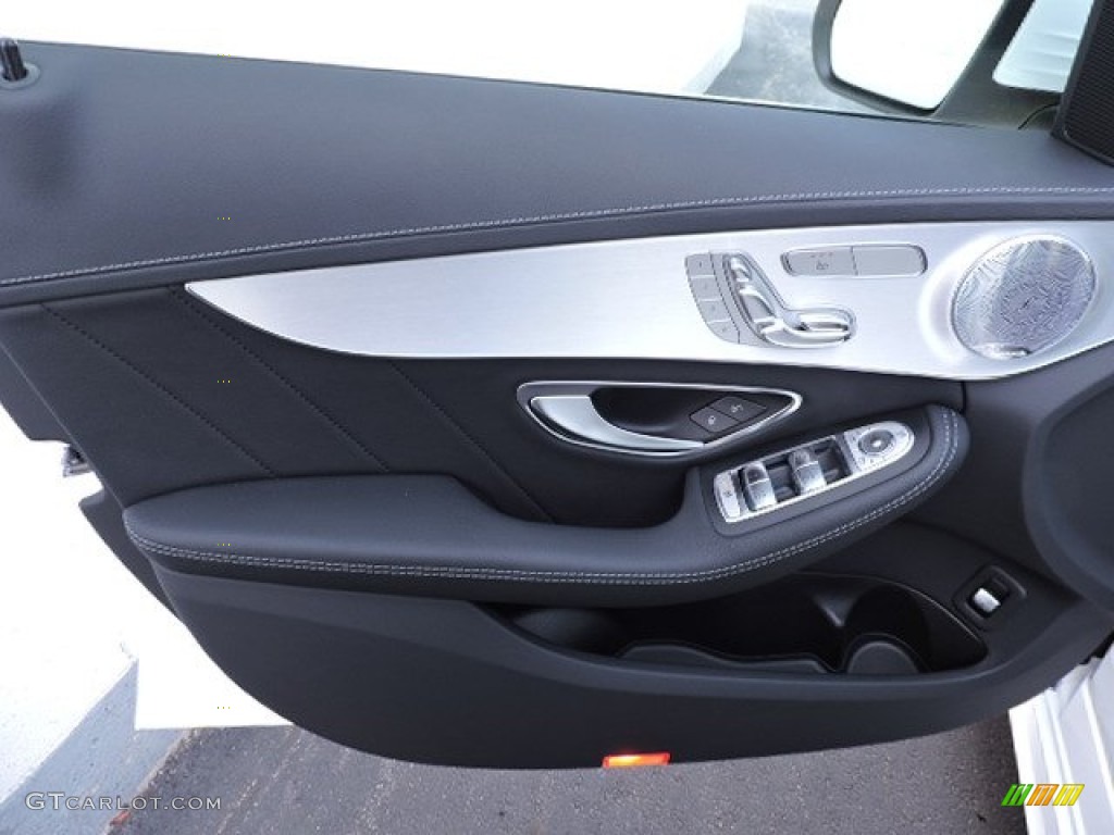 2016 Mercedes-Benz C 300 4Matic Sedan Black Door Panel Photo #107068102