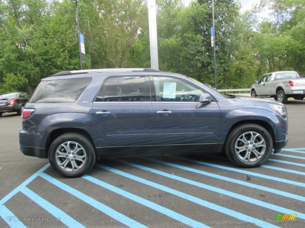 2014 Acadia SLT AWD - Atlantis Blue Metallic / Ebony photo #13