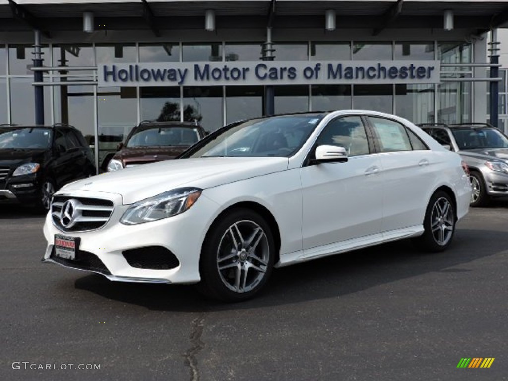 2016 E 400 4Matic Sedan - Polar White / Black photo #1