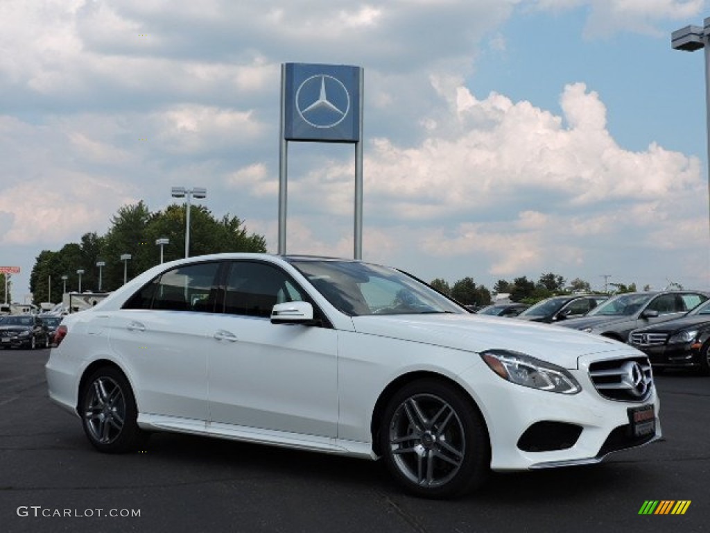 2016 E 400 4Matic Sedan - Polar White / Black photo #3