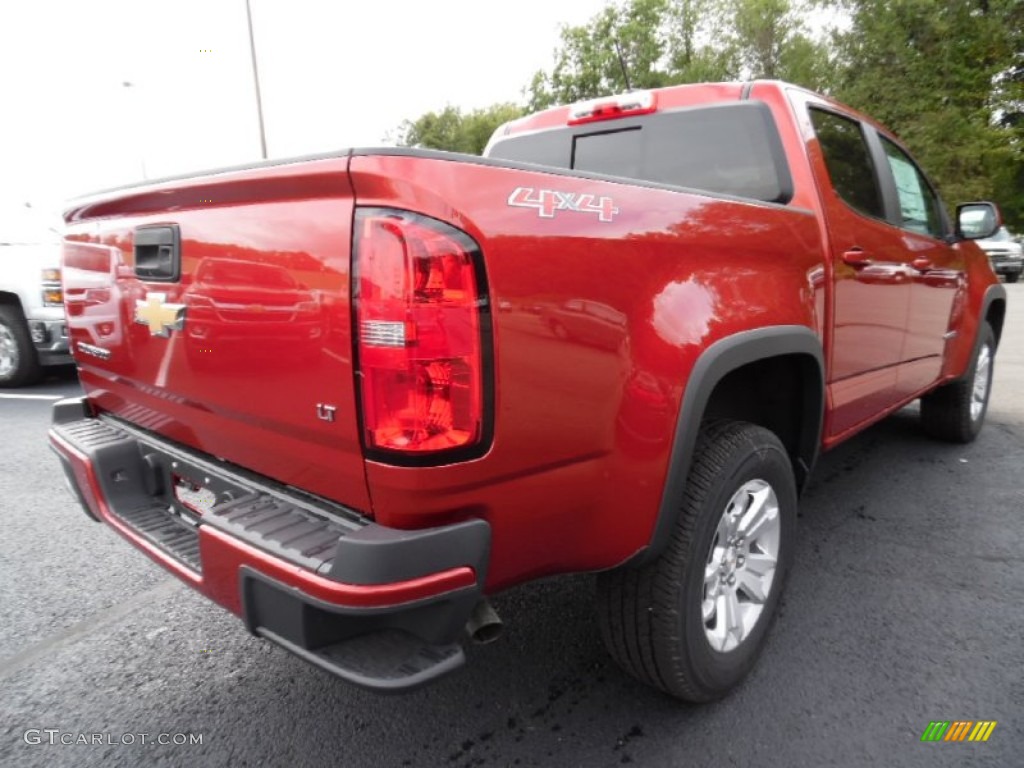 Red Rock Metallic 2016 Chevrolet Colorado LT Crew Cab 4x4 Exterior Photo #107070793