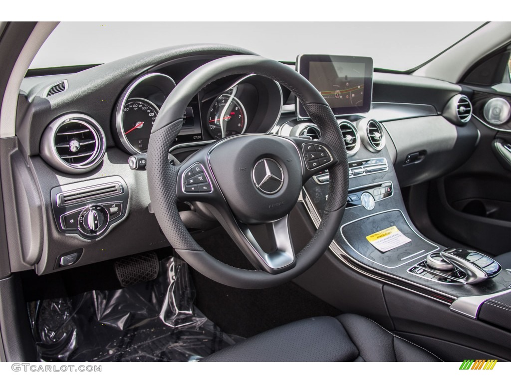 2016 Mercedes-Benz C 300 Sedan Black Dashboard Photo #107071597