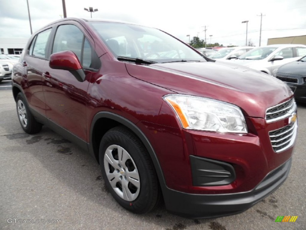 Crimson Metallic 2016 Chevrolet Trax LS Exterior Photo #107071612