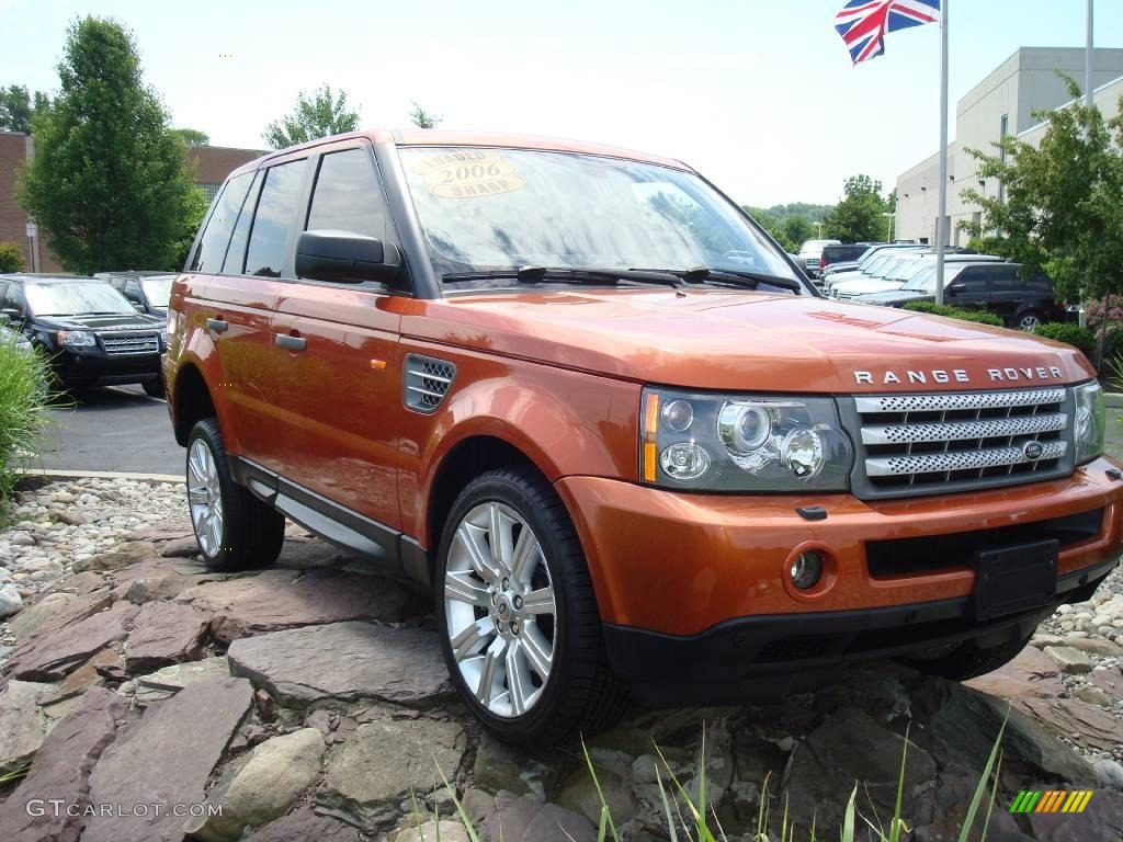 2006 Range Rover Sport Supercharged - Vesuvius Orange Metallic / Ebony Black photo #3