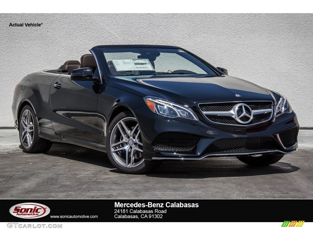 2016 E 400 Cabriolet - Black / Espresso Brown/Black photo #1