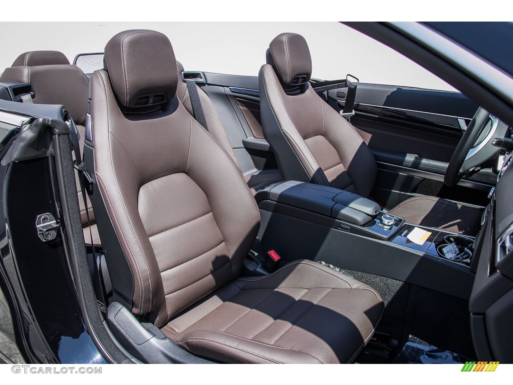 Espresso Brown/Black Interior 2016 Mercedes-Benz E 400 Cabriolet Photo #107071834