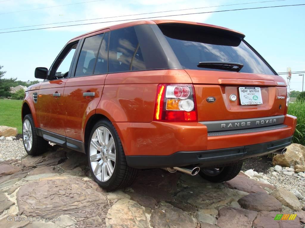 2006 Range Rover Sport Supercharged - Vesuvius Orange Metallic / Ebony Black photo #7