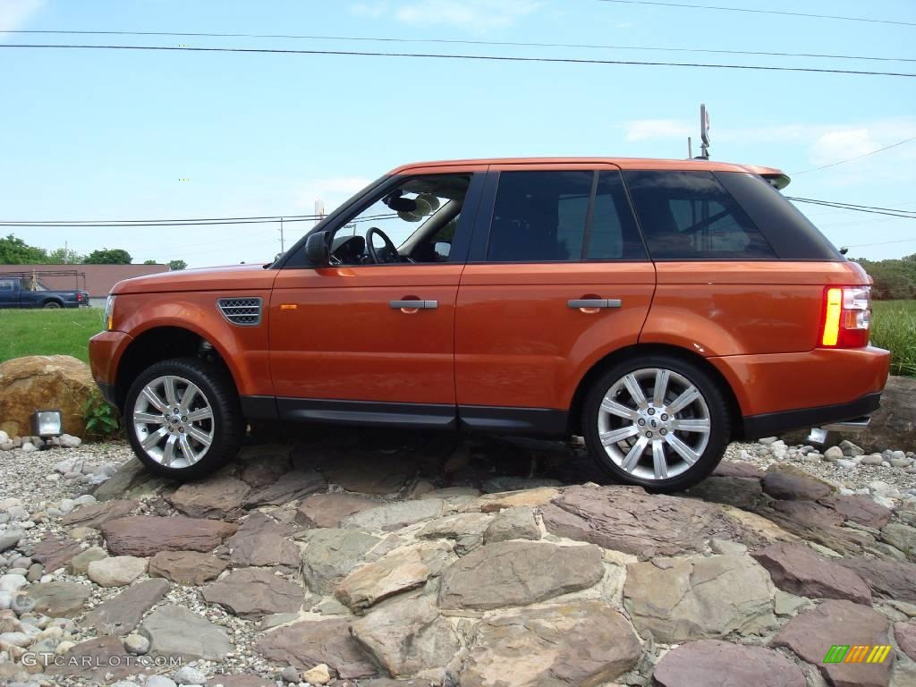 2006 Range Rover Sport Supercharged - Vesuvius Orange Metallic / Ebony Black photo #8