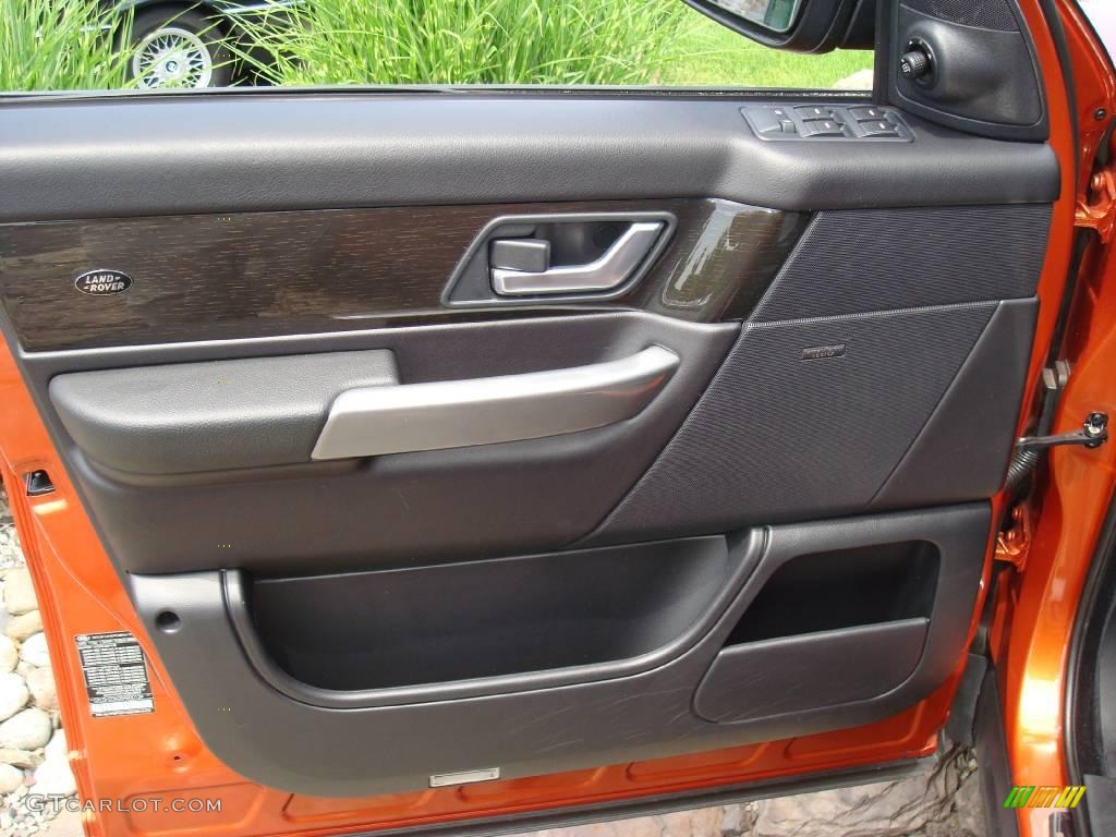 2006 Range Rover Sport Supercharged - Vesuvius Orange Metallic / Ebony Black photo #11