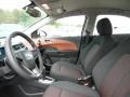 Jet Black/Brick 2016 Chevrolet Sonic LT Sedan Interior Color