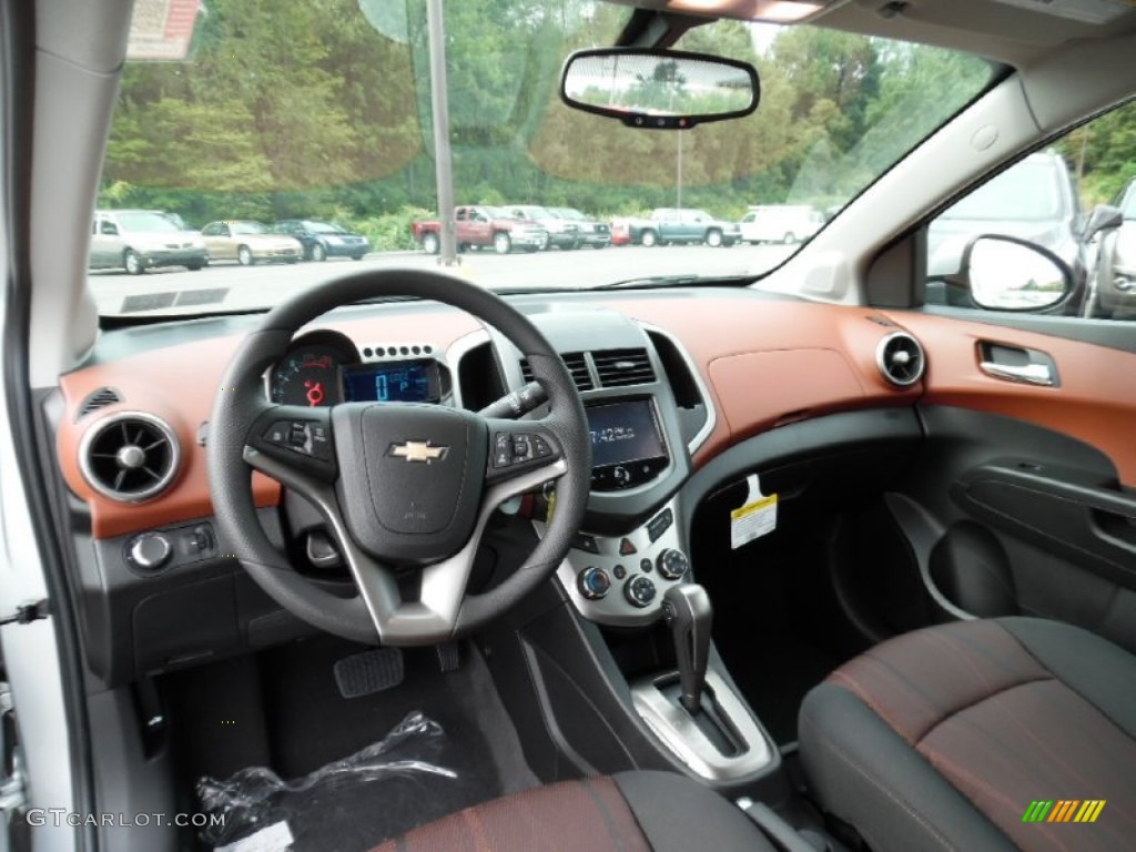 Jet Black Brick Interior 2016 Chevrolet Sonic Lt Sedan Photo