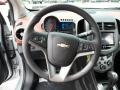 2016 Chevrolet Sonic Jet Black/Brick Interior Steering Wheel Photo
