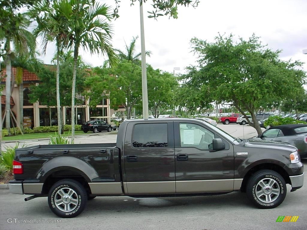 2006 F150 XLT SuperCrew - Dark Stone Metallic / Tan photo #2