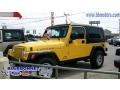 2006 Solar Yellow Jeep Wrangler Unlimited Rubicon 4x4  photo #1