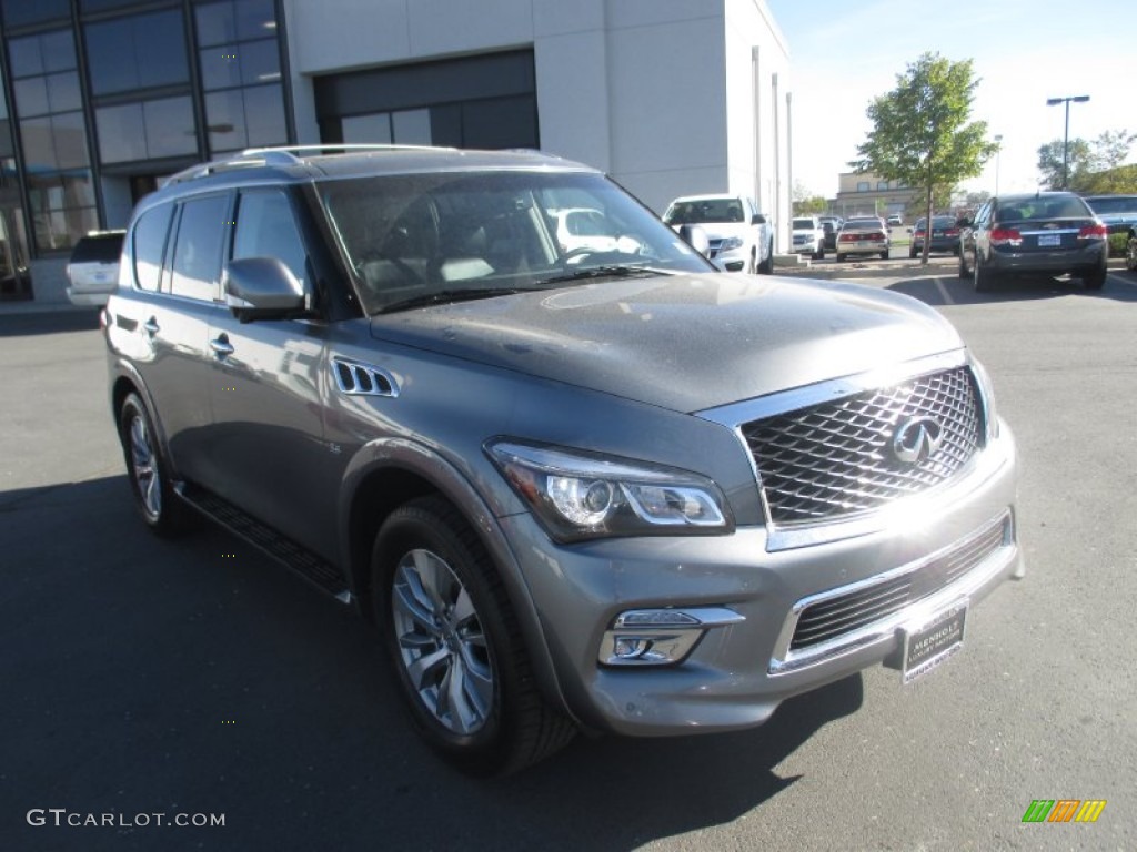 2015 QX80 AWD - Graphite Shadow / Graphite photo #1