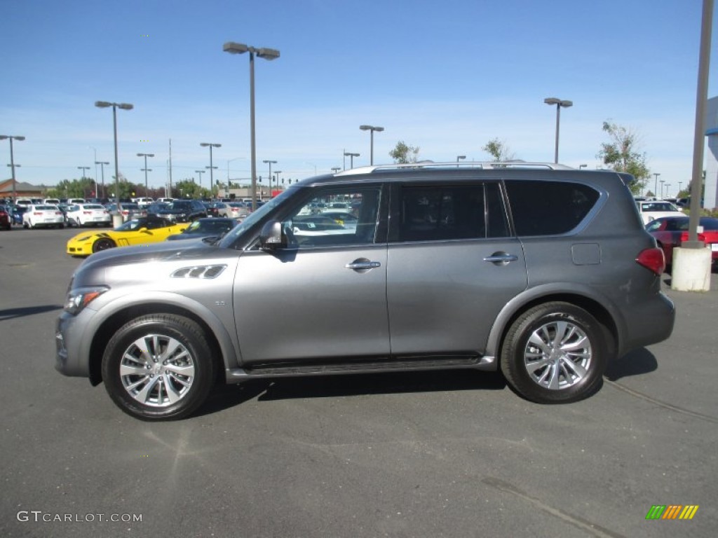 Graphite Shadow 2015 Infiniti QX80 AWD Exterior Photo #107078796
