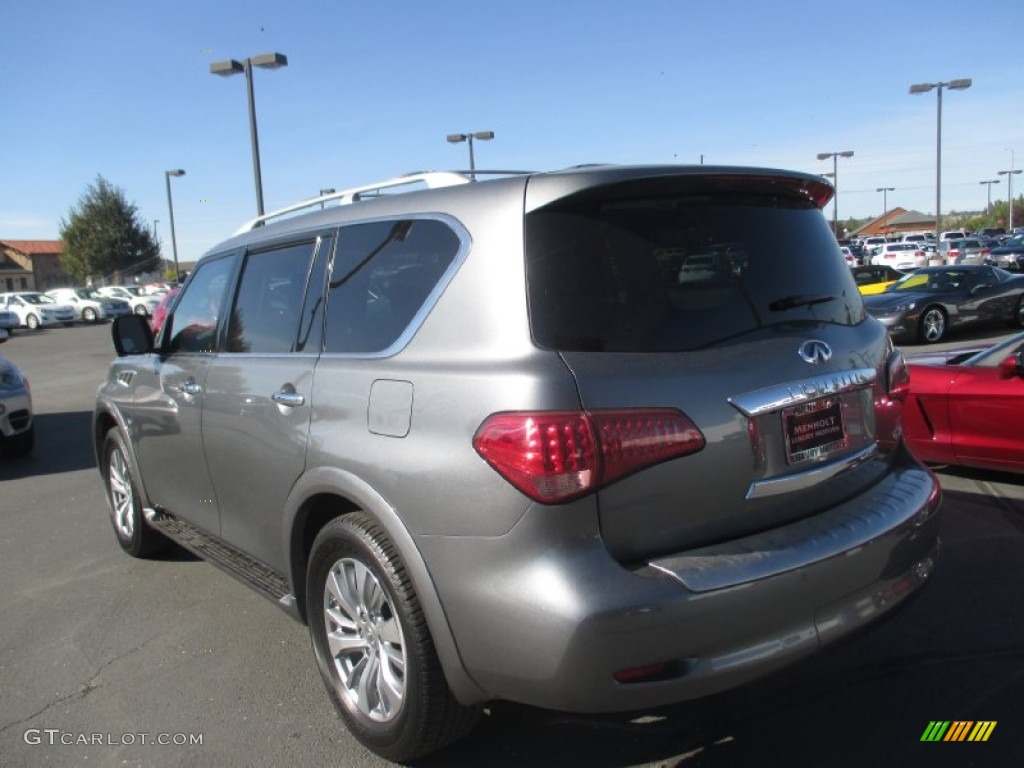 2015 QX80 AWD - Graphite Shadow / Graphite photo #4