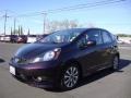 Midnight Plum Pearl 2013 Honda Fit Sport Exterior