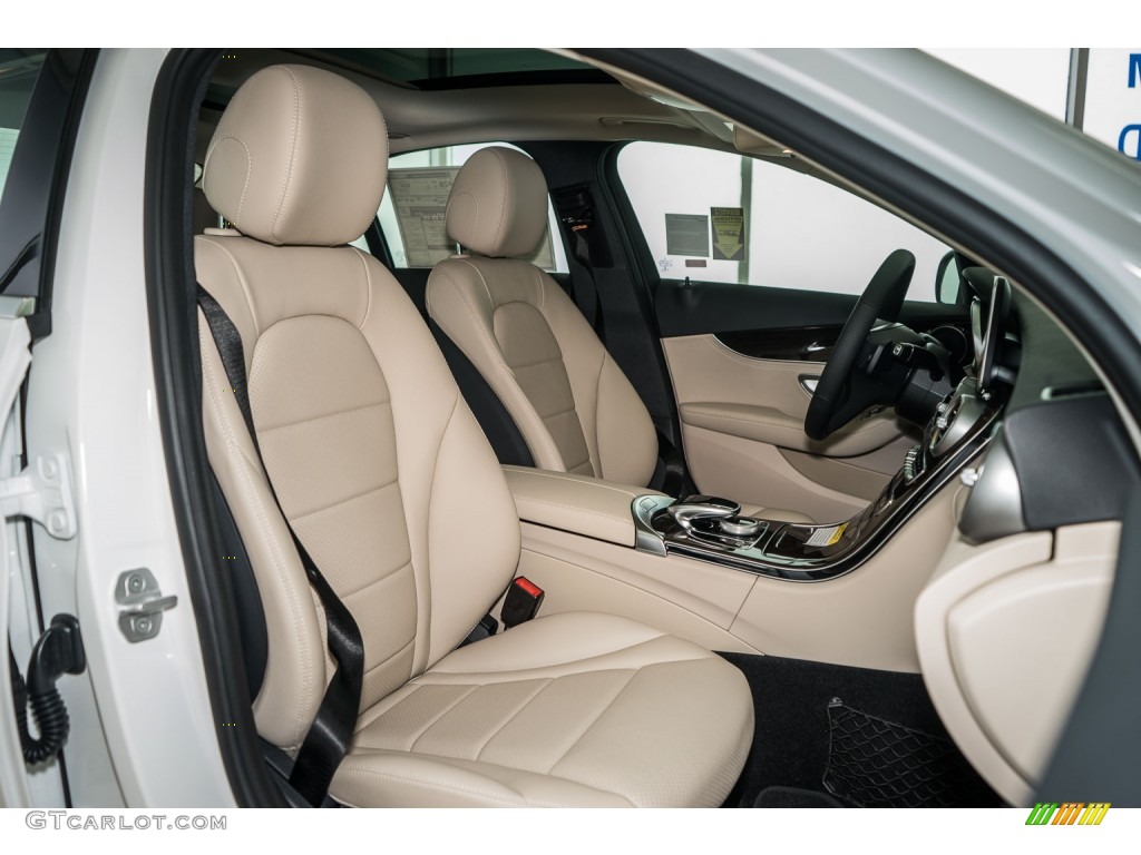 Silk Beige/Black Interior 2016 Mercedes-Benz C 300 Sedan Photo #107081409