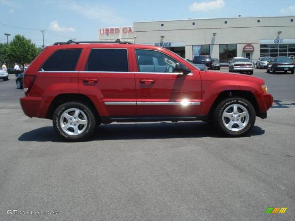 2006 Grand Cherokee Limited - Inferno Red Crystal Pearl / Medium Slate Gray photo #4