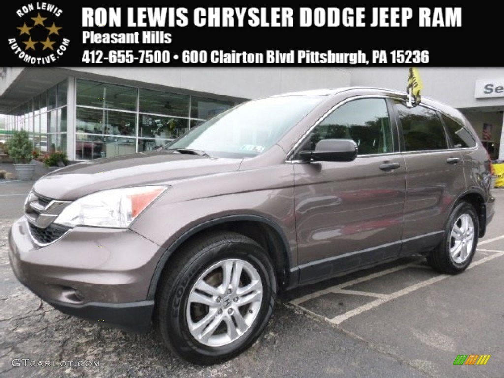 2010 CR-V EX AWD - Urban Titanium Metallic / Black photo #1