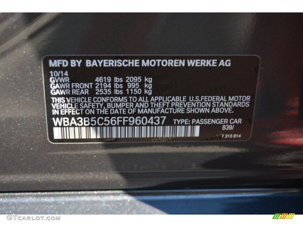 2015 3 Series 328i xDrive Sedan - Mineral Grey Metallic / Black photo #31