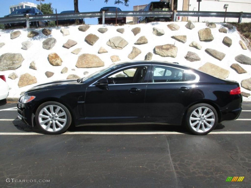 2011 XF Premium Sport Sedan - Indigo Blue Metallic / Ivory White/Oyster Grey photo #2