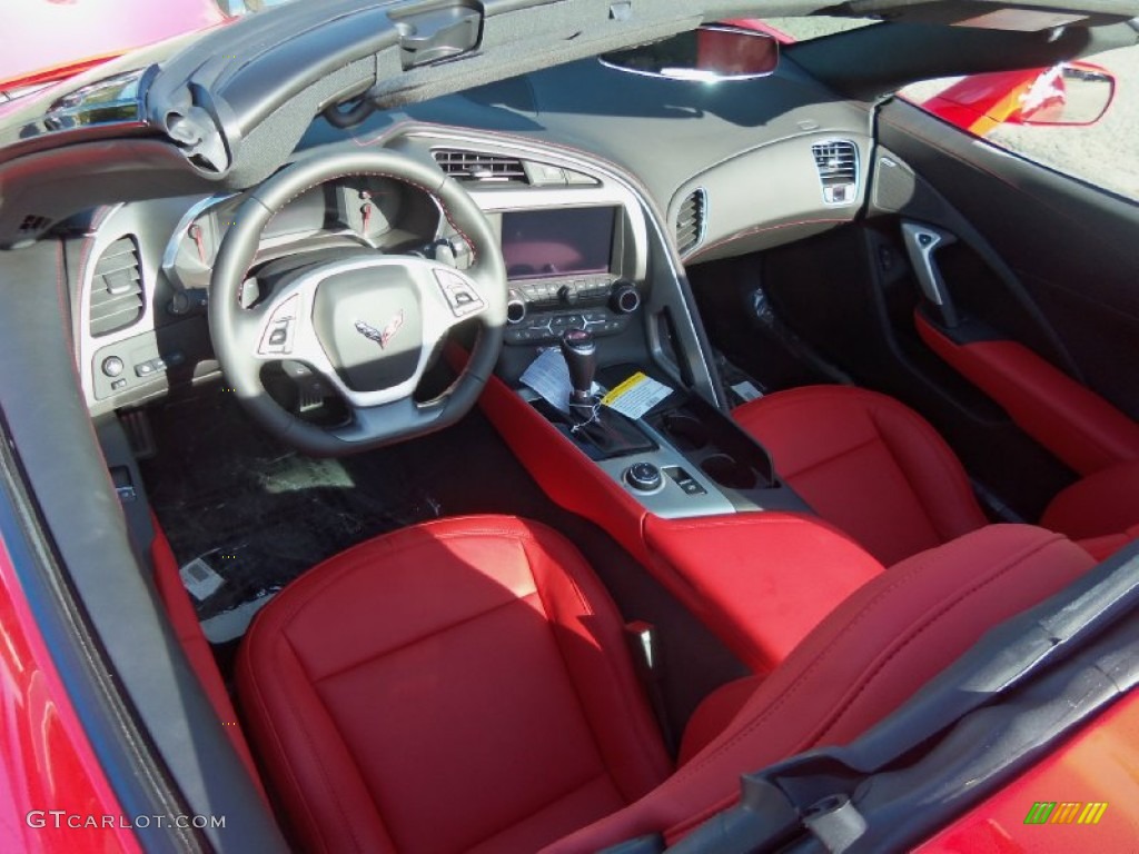 Adrenaline Red Interior 2016 Chevrolet Corvette Stingray Coupe Photo #107087367