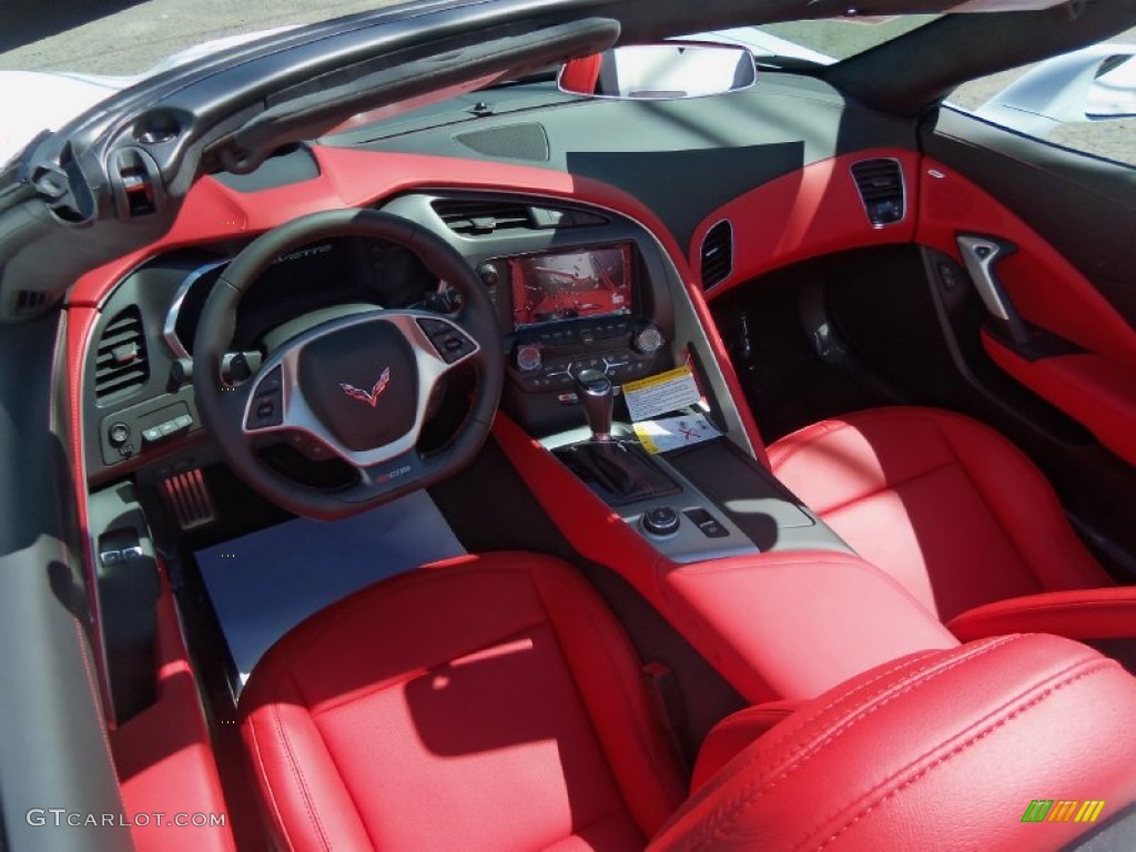 Adrenaline Red Interior 2016 Chevrolet Corvette Z06