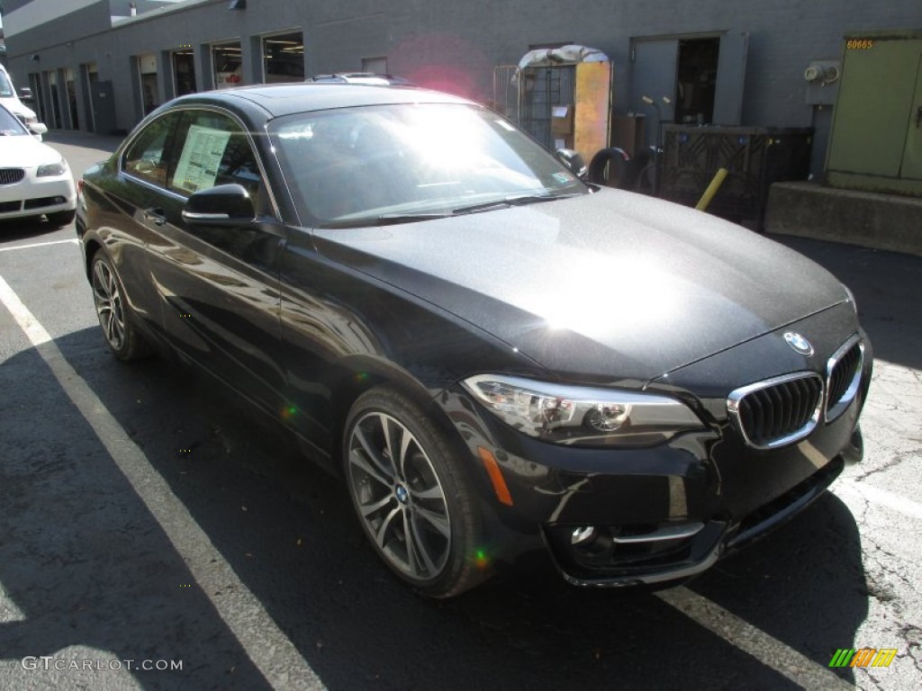 2016 2 Series 228i xDrive Coupe - Jet Black / Black photo #7