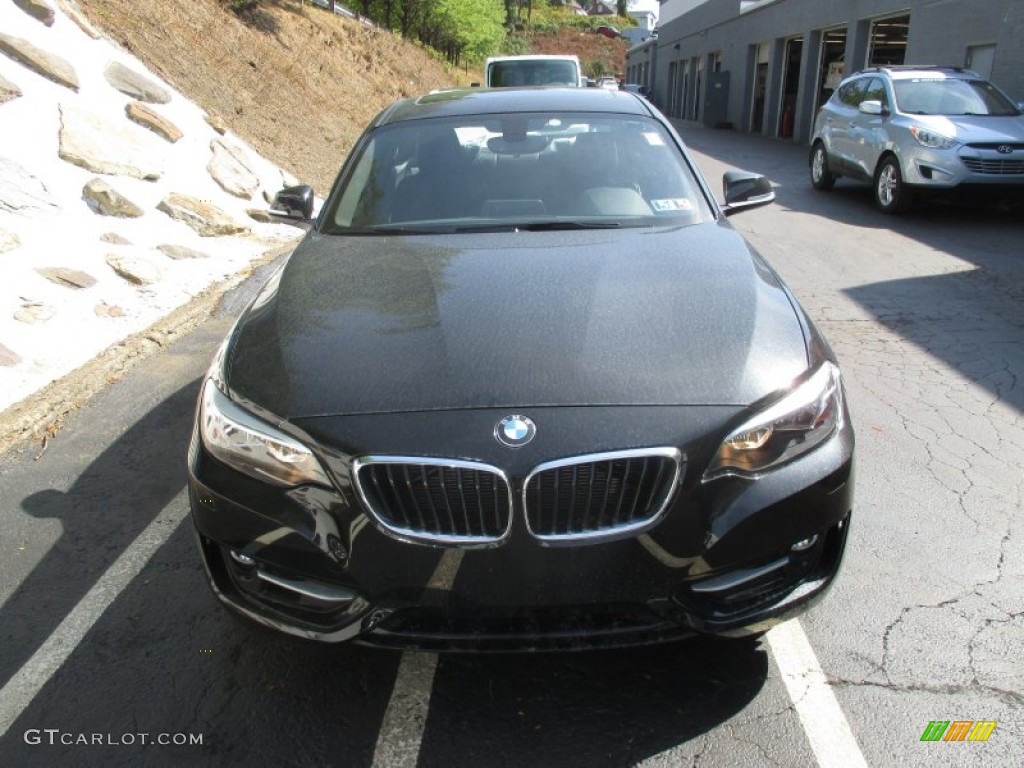 2016 2 Series 228i xDrive Coupe - Jet Black / Black photo #8