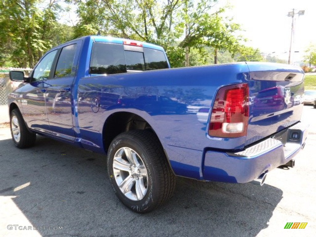 Blue Streak Pearl 2016 Ram 1500 Sport Quad Cab 4x4 Exterior Photo #107089223