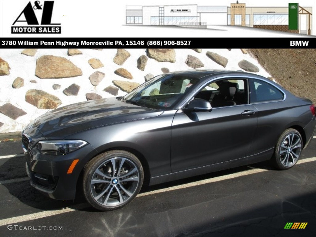 2016 2 Series 228i xDrive Coupe - Mineral Grey Metallic / Black photo #1