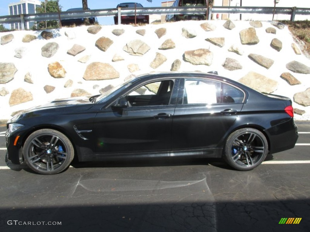 Black Sapphire Metallic 2016 BMW M3 Sedan Exterior Photo #107089782