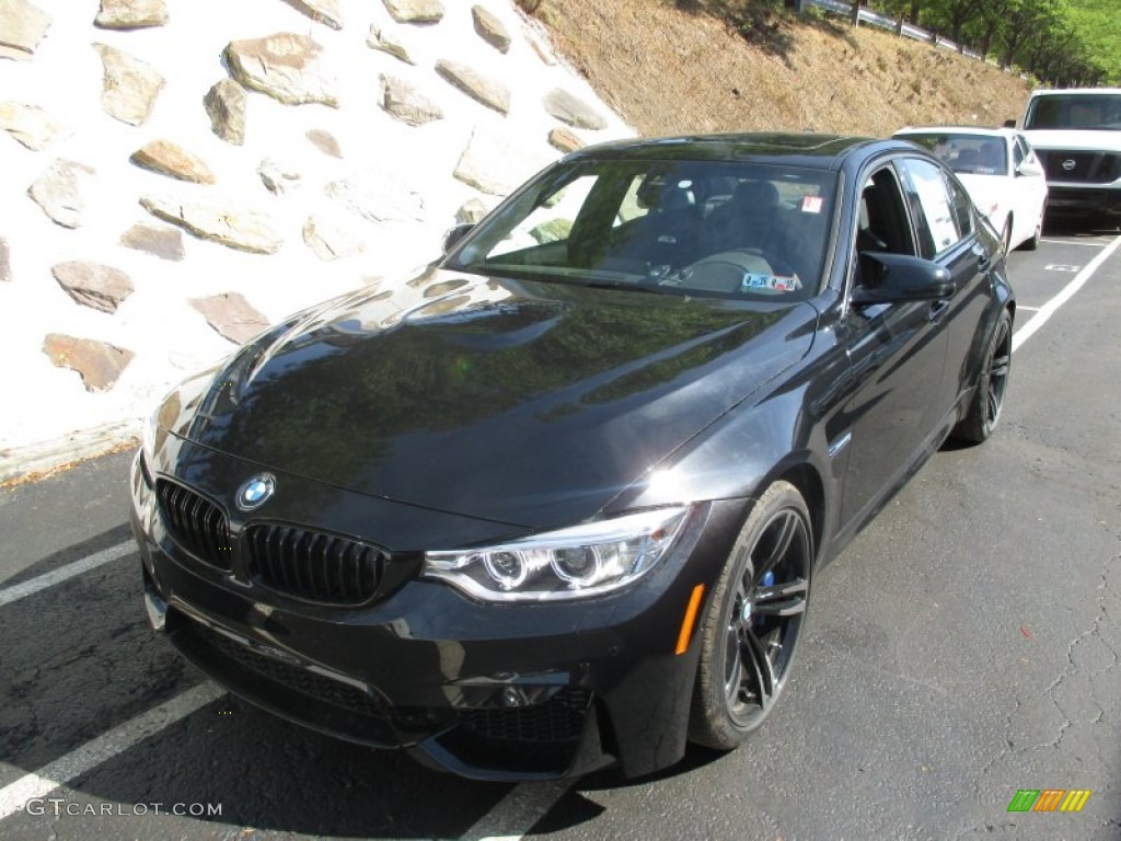 Black Sapphire Metallic 2016 BMW M3 Sedan Exterior Photo #107089938