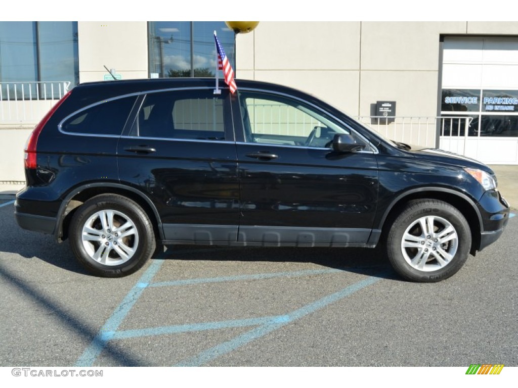 2011 CR-V EX 4WD - Crystal Black Pearl / Black photo #2