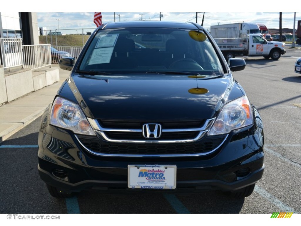 2011 CR-V EX 4WD - Crystal Black Pearl / Black photo #8