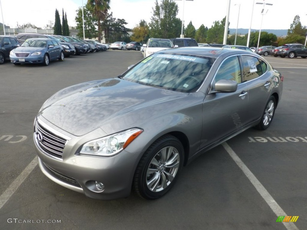 2012 M 37 Sedan - Platinum Graphite / Graphite photo #11