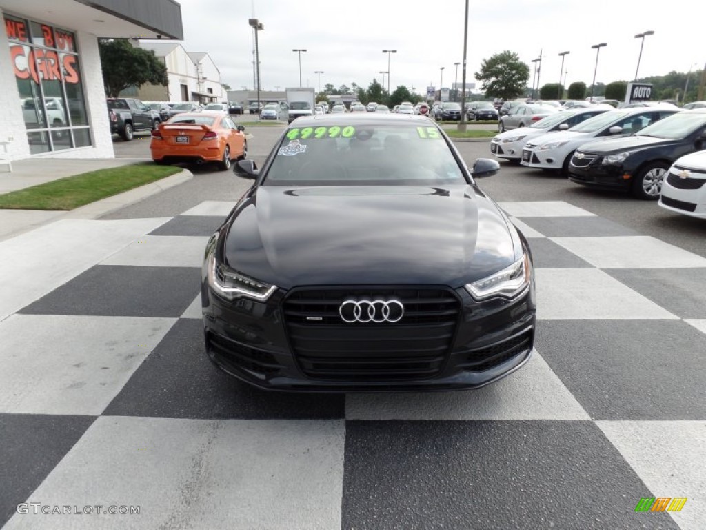 2015 A6 3.0T Prestige quattro Sedan - Oolong Gray Metallic / Black photo #2