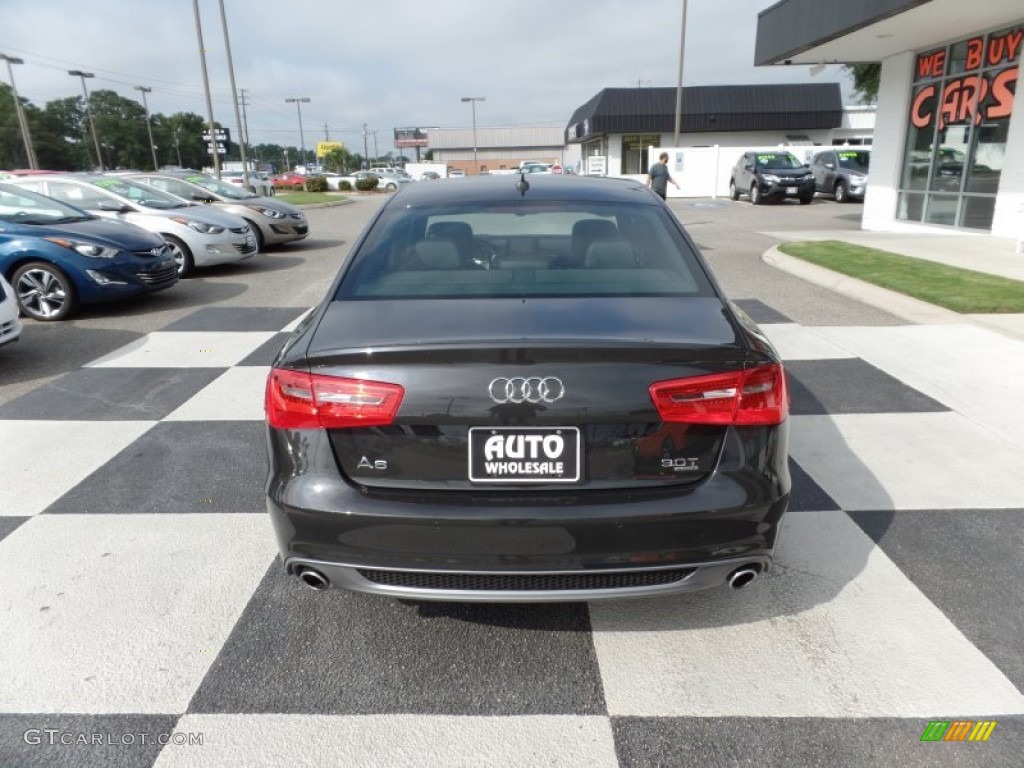2015 A6 3.0T Prestige quattro Sedan - Oolong Gray Metallic / Black photo #4