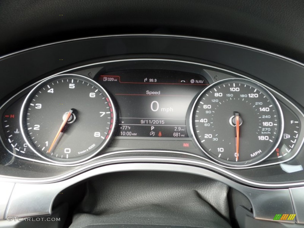 2015 A6 3.0T Prestige quattro Sedan - Oolong Gray Metallic / Black photo #16