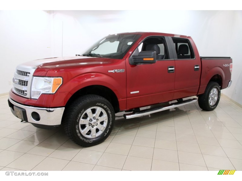 Ruby Red Metallic 2013 Ford F150 XLT SuperCrew 4x4 Exterior Photo #107097231